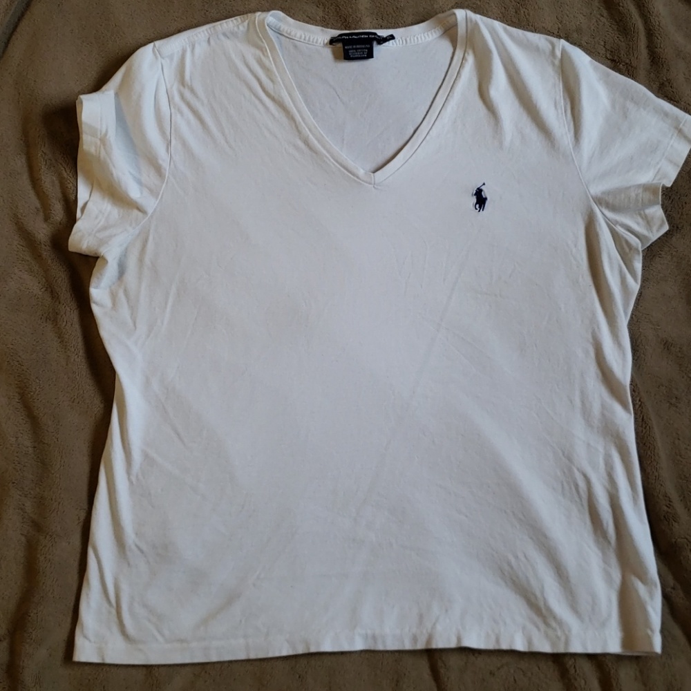 Ralph Lauren Sport short sleeve white shirt